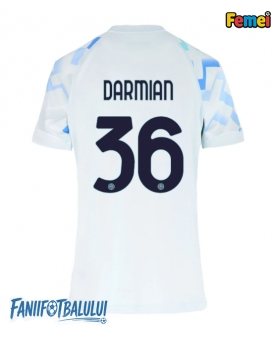 Inter Milan Matteo Darmian #36 Tricou Fotbal Replică 2025-26 Femei Deplasare